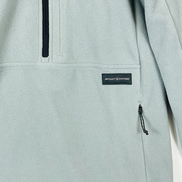 Artilect Halfmoon Glacier Grey Bio Pullover Easy Fit Fleece Jacket Womens Medium - Picture 3 of 9